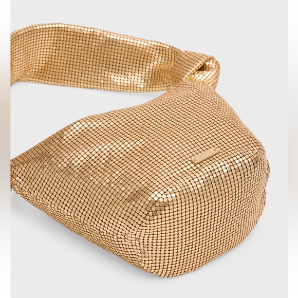 🌺🎉HP🎉🌺 NWT Cult Gaia Gia Bag Brushed Brass - Picture 3 of 16